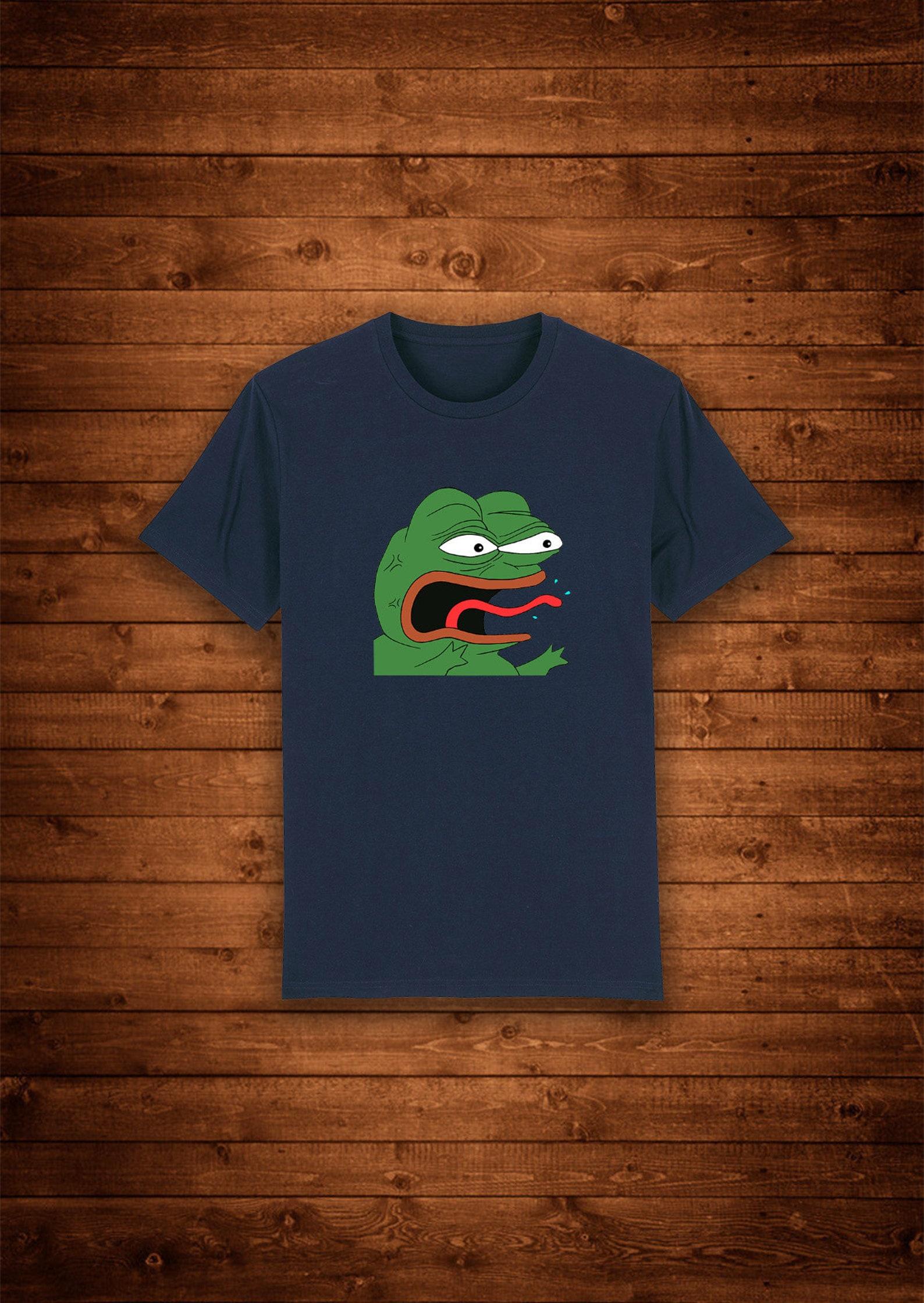 Anger Pepe Frog Meme Screaming / T shirt Unique Design Street Wear Art Urban Graphic Tees Top 3XL