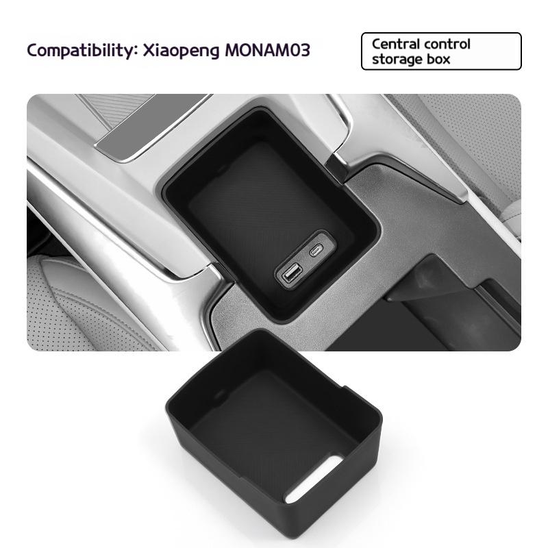 

Suitable for 24-25 Xiaopeng MONA M03 central control lower storage box modified storage box decorative partsInternalAccessories