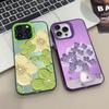 Stylish Laser Phone Case For iPhone 14 15 16 Plus Pro Max 17 11 12 13 Mini Pro Max Oil Painting Flower Cute Floral Back Covers