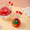 Creative Heart-Shaped Fruit Skewer Set - Stainless Steel Forks for Restaurants & Gifts