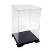 Octagon Figure Display Case, 12cm (W) X 12cm (D) X 20cm (H), Transparent Plastic