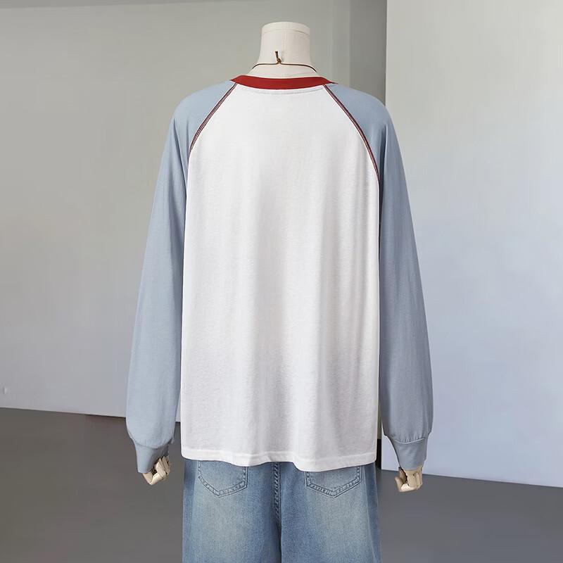 Women's Color Block Printed Long Sleeve T-Shirt