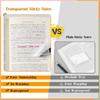High-Value Tearable Transparent Post-It Notes Student Note Sticker Waterproof Self-Adhesive Translucent Note Pad For Bible Study