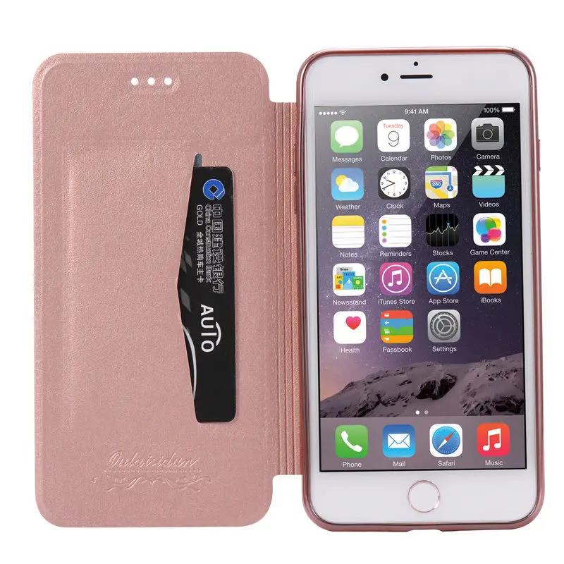 Carteira de Luxo Capa Flip para Celular para IPhone 16 Pro MAX 15 14 Plus 13 12 11 Couro X XR XS Max à Prova de Choque Capa Traseira Transparente