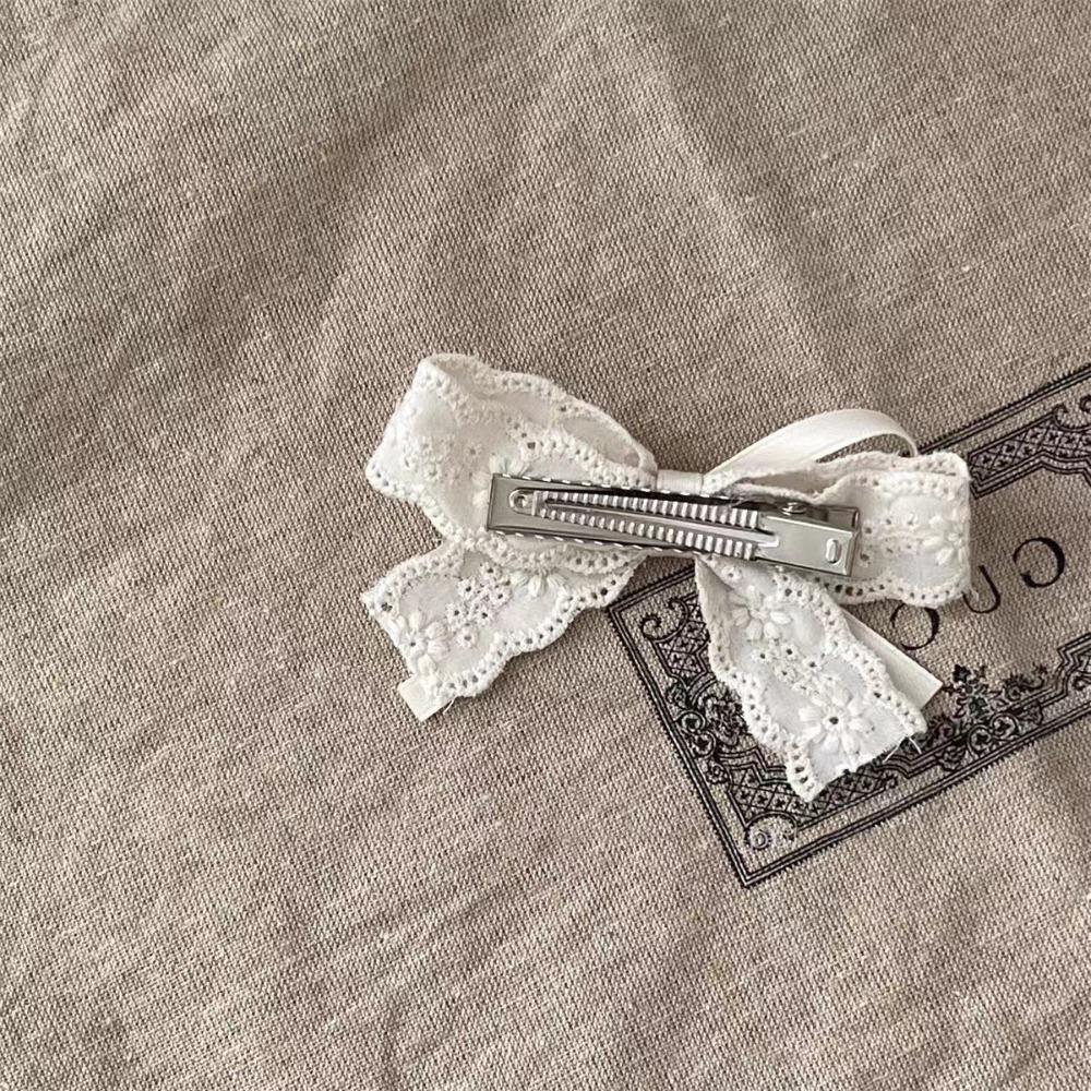 Lace Bow Kid Hairpins Duckbilled Hair Accessories Fashion Hair Clip Gift