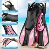 Diving Mask Fin Snorkel Set for Adult Panoramic View Snorkel Mask Adjustable Dive Flipper Dry Top Snorkel and Travel Bag  Practical Use
