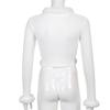 Women's Plush Lace-up Knitted Cardigan Short V-neck Slim Fit Top Long Sleeve Tops