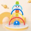 New Baby Wooden Building Block Rainbow Balance Puzzle Blocks Cute Animal Early Educational Montessori Toys Baby Teether Gifts