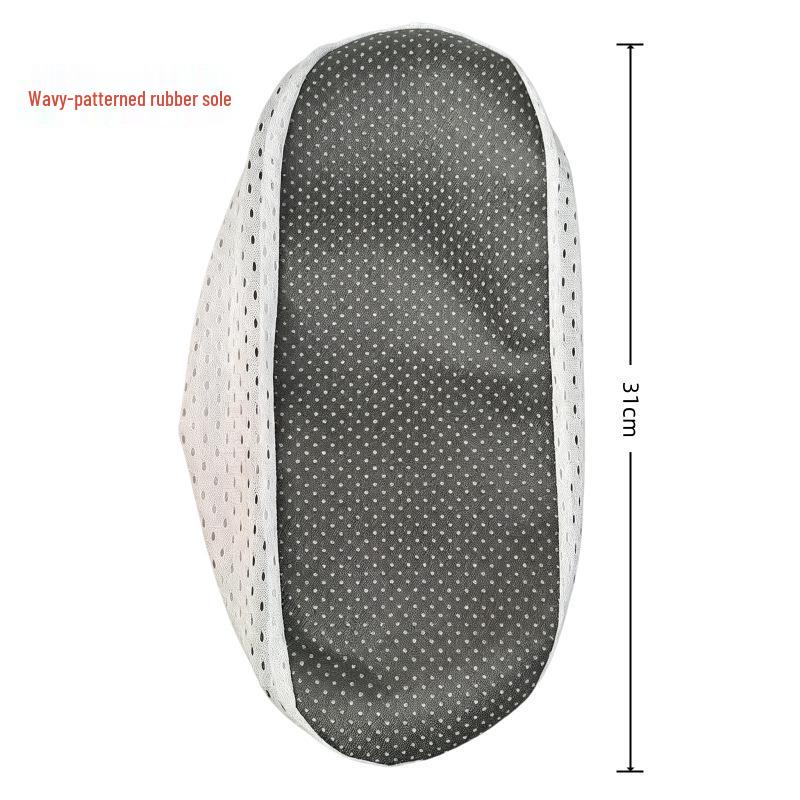 Washable Non-Slip Cowhide Sole Shoe Covers - Indoor Dustproof, Wear-Resistant, Reusable.