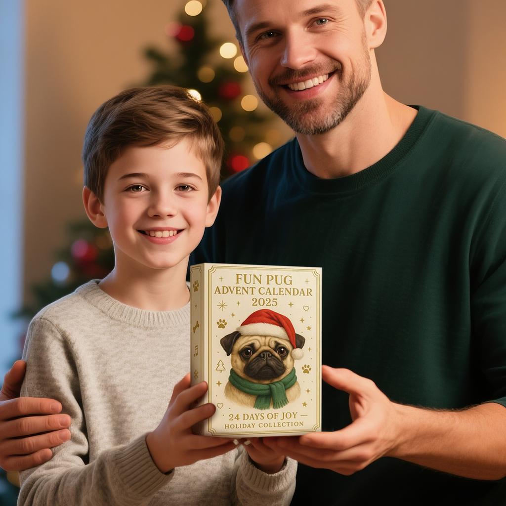 24 Days 2D Acrylic Dog Xmas Tree Decoration Tree Ornament Countdown Calendar for Kids Adults Gifts Dog Christmas Advent 2025