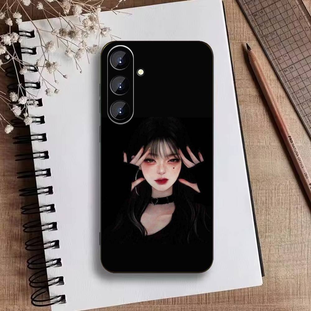 Dark Gothic Cool-Edgy Phone Case For Samsung Galaxy A73,A72,A71,A70,A52,A51 Others Soft Black Cover