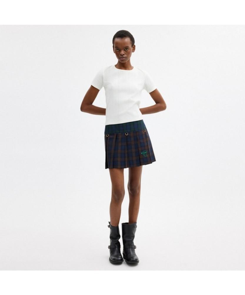 Kochi X Brain Dead Mini Plaid Pleated Skirt Cdv52 Dbr