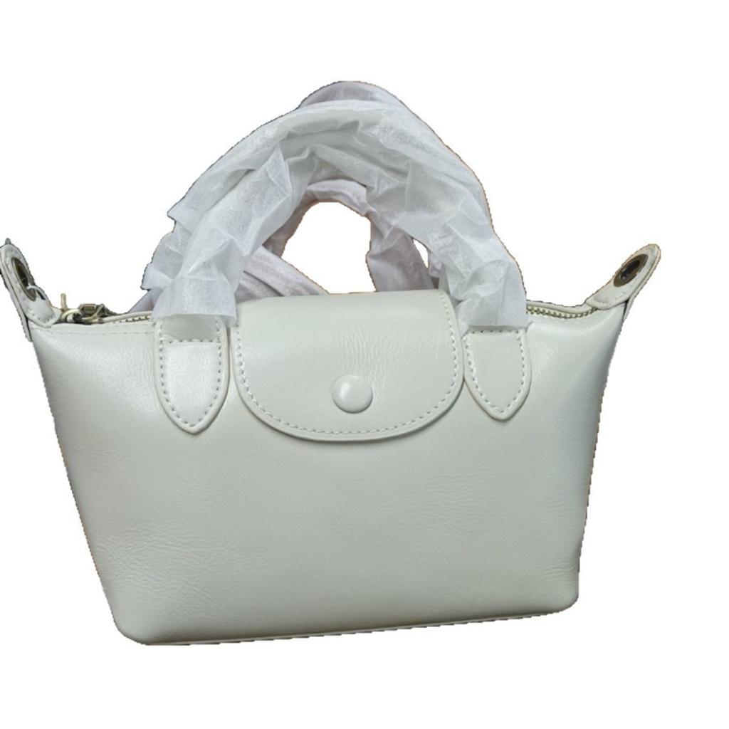 2025 Factory first layer vegetable tanned cowhide dumpling bag women's bag crossbody small bag genuine leather handbag retro genuine leather