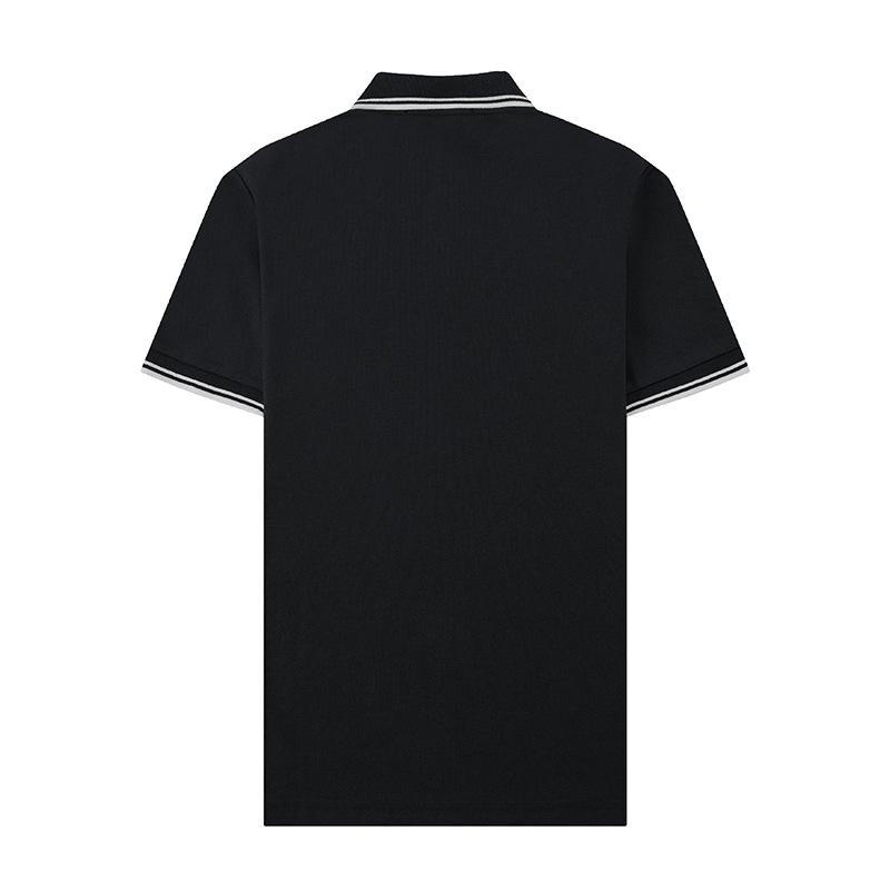 STONE Summer Classic Men's Polo Shirt with Small Logo Embroidery, Business Casual, Loose Fit, Short Sleeve T-Shirt.