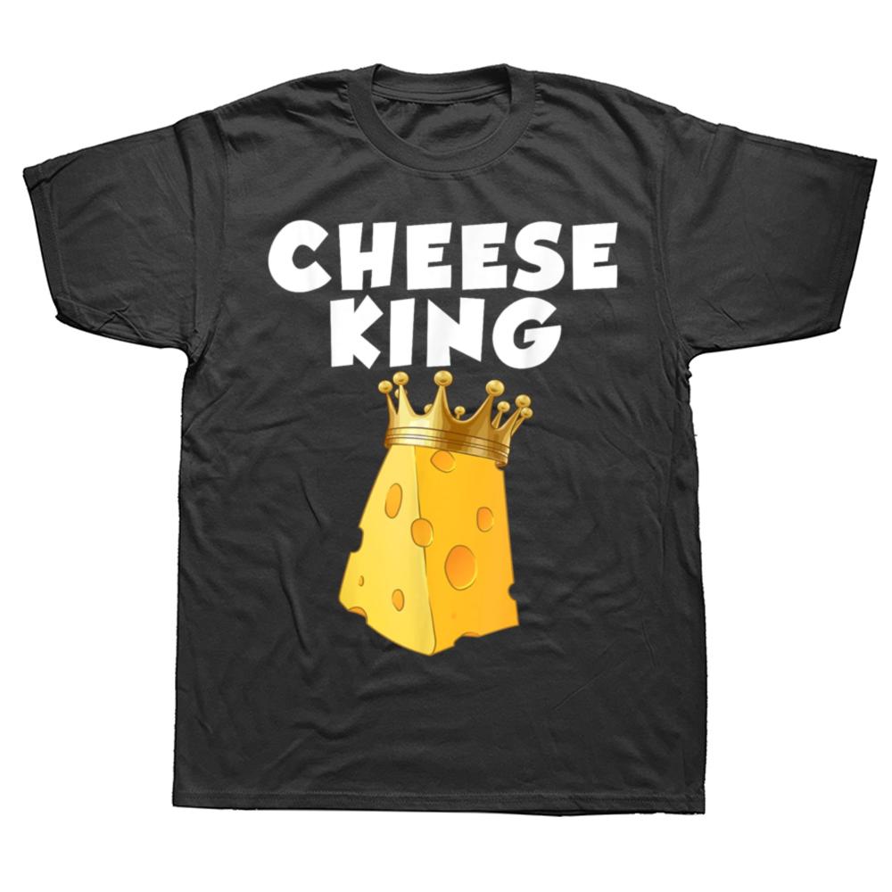 Funny Dairy Food Cheese Lover T Shirts Men Women Pure Cotton Humor Streetwear Tee Shirt Short Sleeve Unisex Loose Clothing