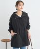 Music Drawstring Black [Earth & Ecology] Outerwear, Mid-Length Hoodie, Women's,
