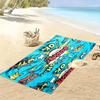 Blue exploding letters 2D Flat Print Beach Towel, Large Soft Quick Dry Towel for Beach Camping Swimming.MSTJ0918392