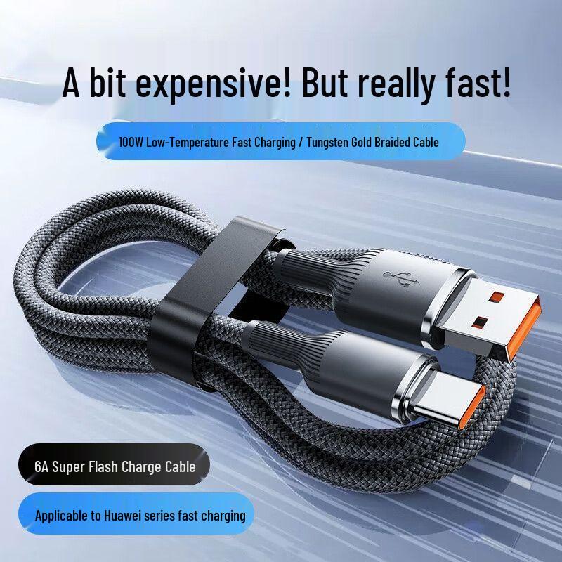 Type-C Fast Charging Cable Compatible with Apple 15, Huawei, Xiaomi, OPPO Phones, Tablets, iPads, Car Chargers