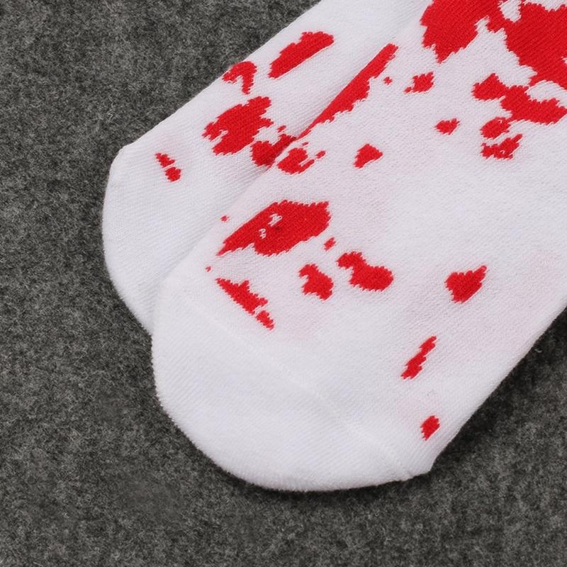 Halloween Bloody Stockings Thigh High Stocking Knee Highs Socks for Halloween Cosplay Party Printed Long Tube Socks