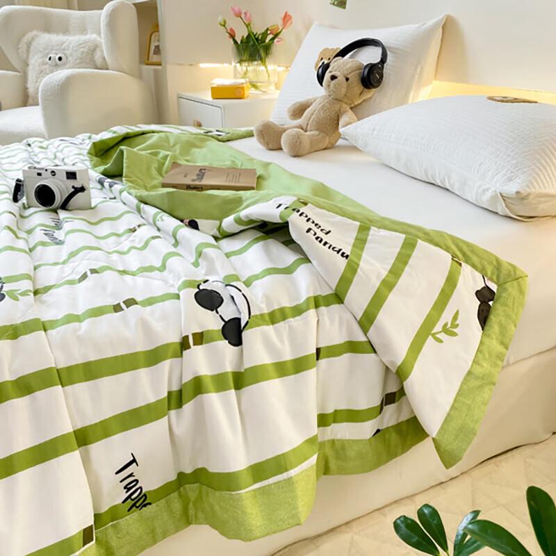 Yumengjiaju 99% Cotton Antibacterial Printed Summer Quilt