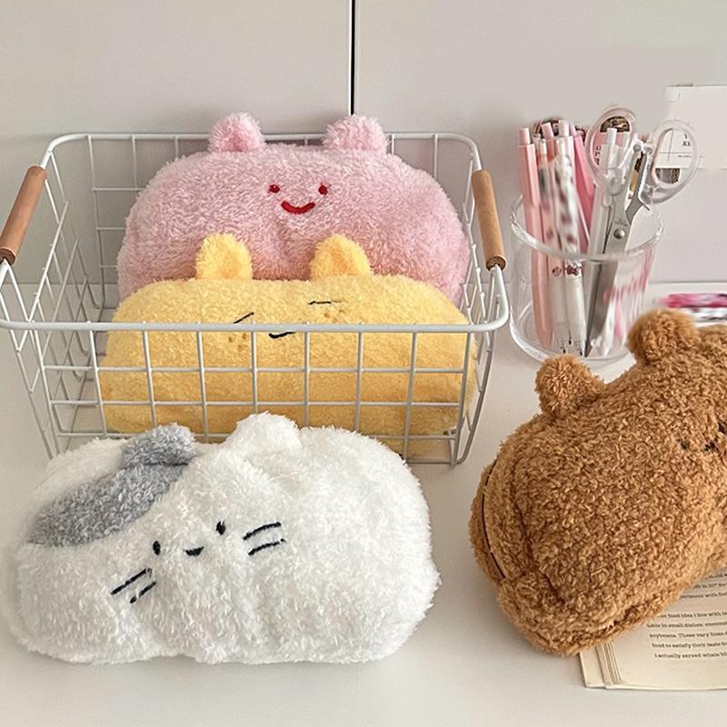 Oryginalny Pluszowy Piórnik Uroczy Ins Wielofunkcyjny Torba do Przechowywania o Dużej Pojemności Torba na Artykuły Papiernicze dla Ucznia Piórnik Szkolny