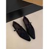 French British Style Women's Shoes, Suede Mary Jane Shoes, 2025 Fall/winter New Soft-soled Shoes, Retro Single Shoes, Flat Shoes