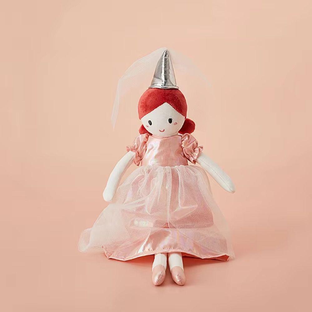 Nortic Style Princess Stuffed Doll Ballet Shoes Pink Dress Doll Girl Soft Plush Toy  Birthday Gift