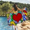 Britto Art Towel Quick Drying Beach Towels Are Suitable For Swimming Pools Camping Yoga And The Gym