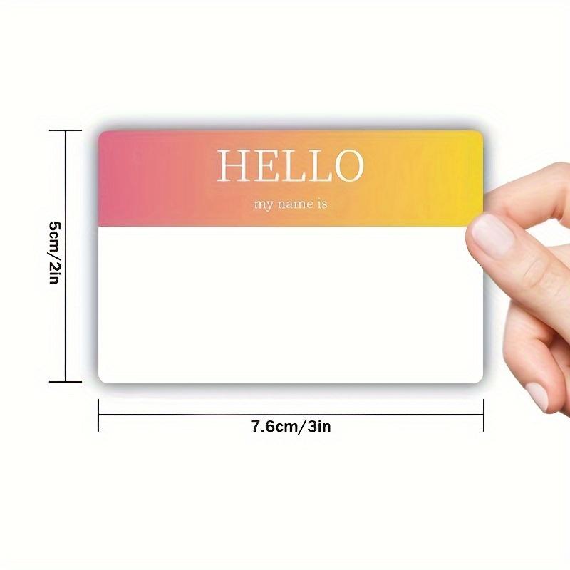 10 Blatt 180 Stück Selbstklebende Namensschilder Bunte Namensschildaufkleber 3*2 Zoll Namensschild Meeting