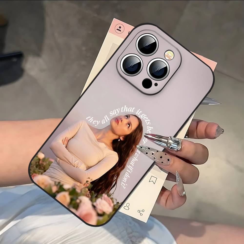 

O-Olivia Singer Rodrigo-S Phone Case Black Phone Case That Fits For IPhone 17,16,15,11,13,14 Pro Max,Plus,X,Xr,Xs Max,13Mini iphone16Pro