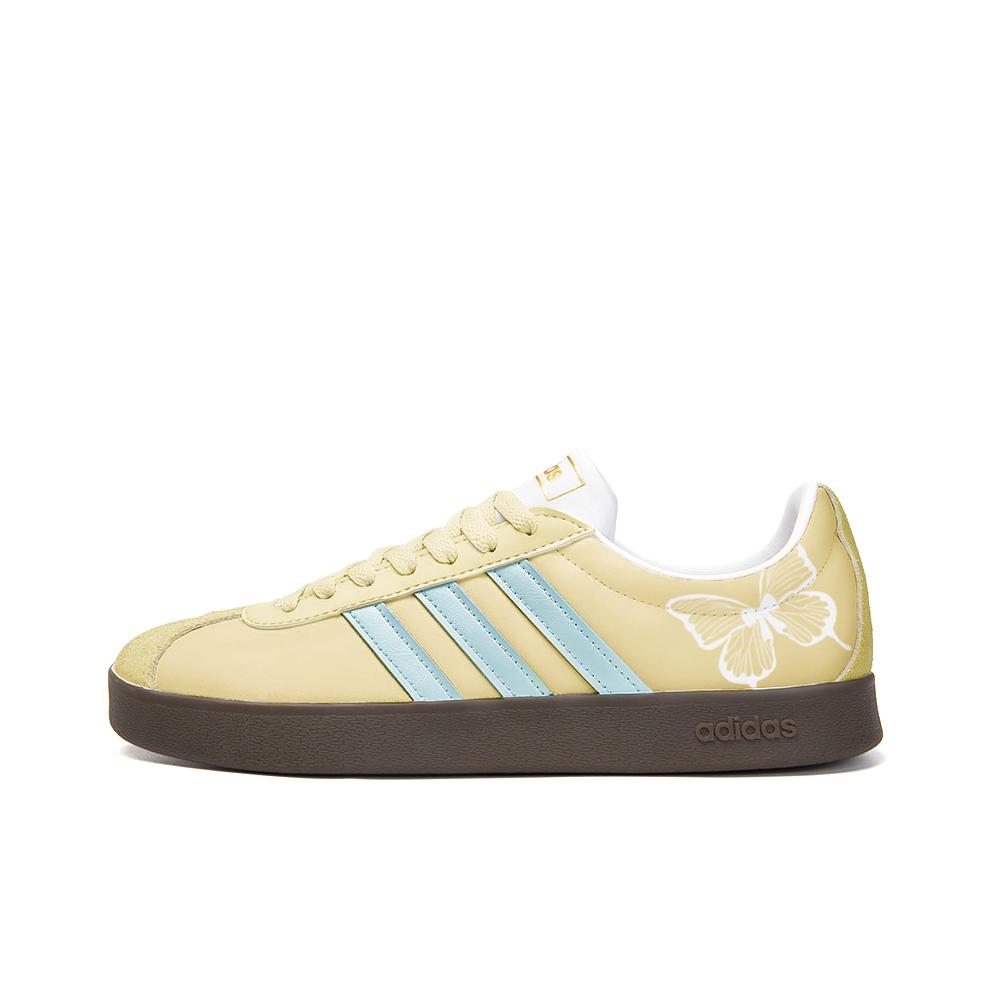 Adidas Neo VL Court 2.0 Slip Resistant Abrasion Resistant Low top Skateboard Shoes Unisex Yellow ID6015(Team354-)