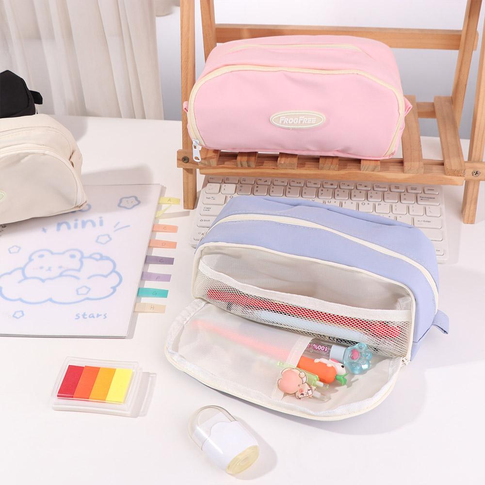 Großes Federmäppchen Einfaches Design Doppellagiges Federmäppchen Schultüten-Tasche Zurück zur Schule