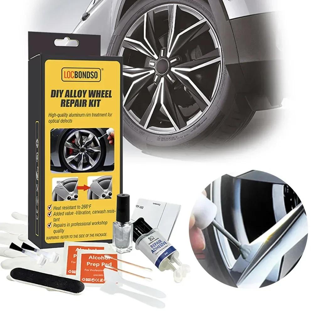 Car Wheel Repair Kit - Rim Scratch & Dent Remover Tool Set for Auto Wheel Care