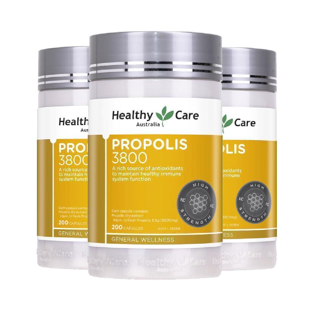 Healthy Care High Strength Propolis 3800mg 200 Capsules