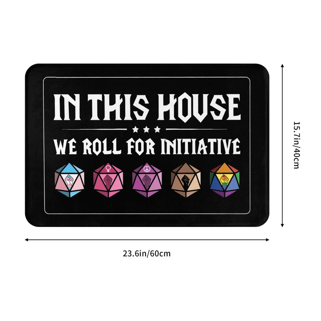 Dnd Game House Initiative Front Floor Door Entrance Mat Outdoor Kitchen Bath Doormat Living Room Carpet Rug