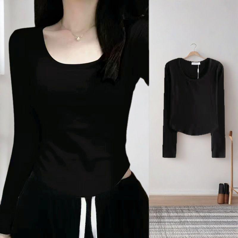 De Velvet Women's Long Sleeve Slimming Base Layer - Versatile, Comfortable Autumn/Winter Top