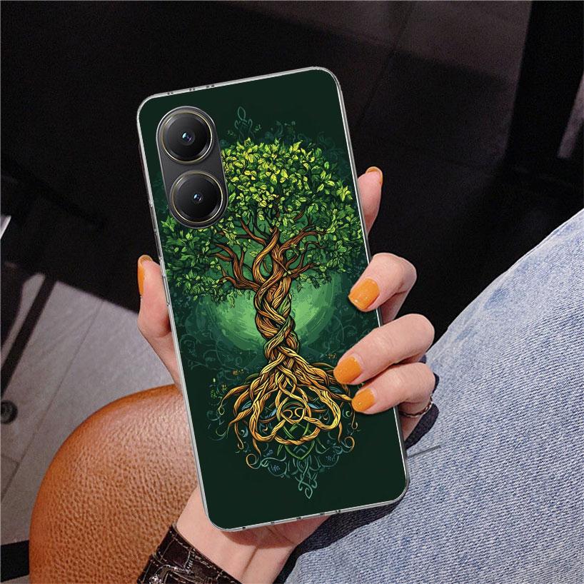 Tree of Life Space Phnoe Case for Xiaomi Poco X5 X6 X7 Pro X4 Gt F7 Ultra M8 M7 Redmi 15C 15 13C 13 12C 12 Unique Cover Coque Po
