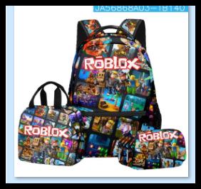 Student Schoolbag Cartoon Backpack Set 3D Digital Printing Backpack