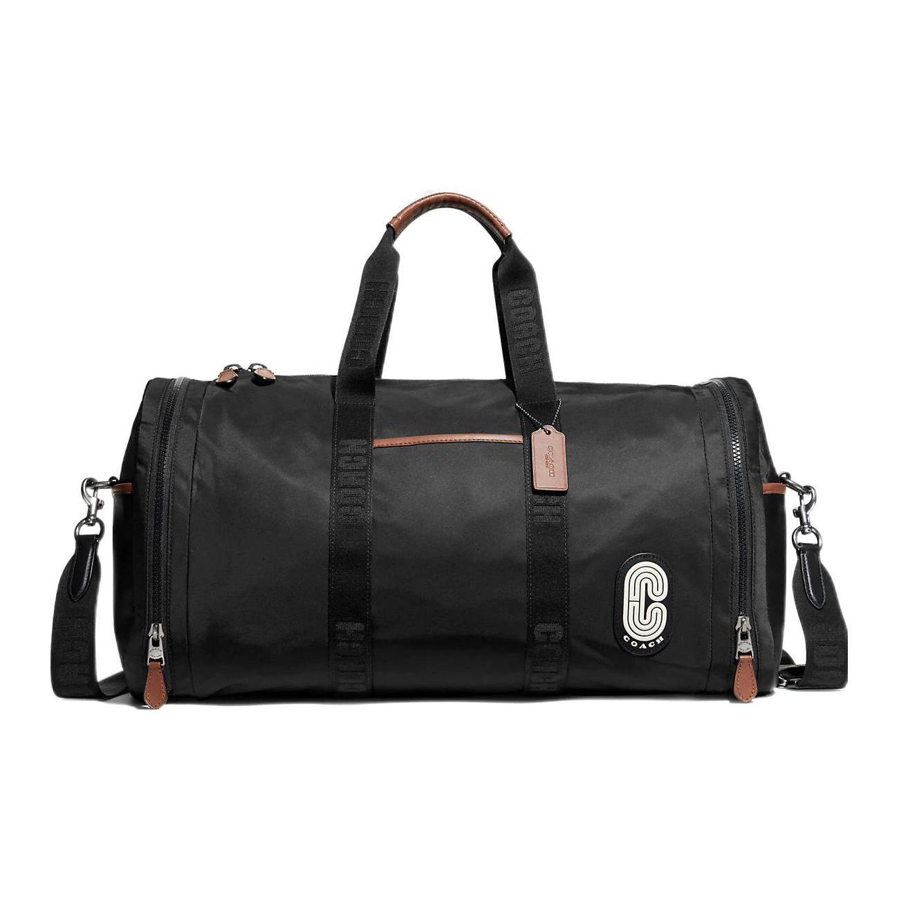 

Новая мужская сумка кроссбоди COACH Ma из нейлона с коровьей кожей, большого размера, черного цвета C9835-QBBK 50.3*23.6*27.4CM