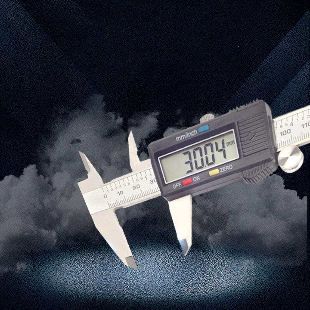 Messwerkzeug, digitaler Messschieber aus Edelstahl mit hoher Präzision, 0–150 mm, elektronischer Messschieber
