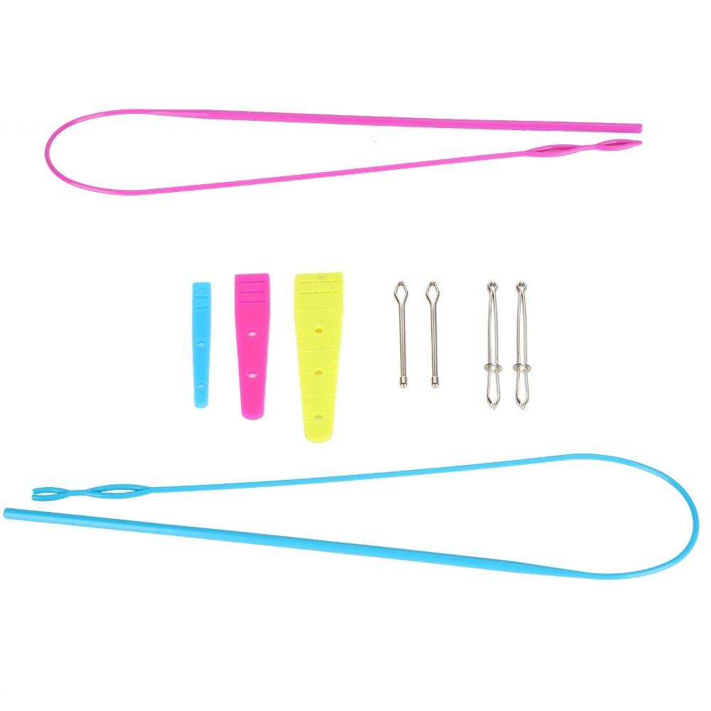 9pcs Plastic Easy Threader Tool DIY Accessories Bodkin Sewing Tool For Sweatpants