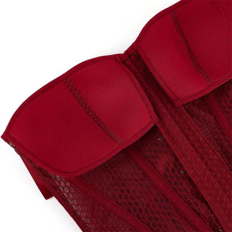 New Summer Breathable Mesh Shaping Court Top