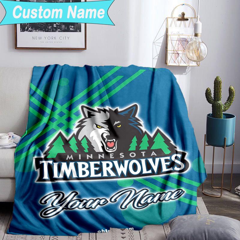 Custom Name Blanket Minnesota Logo Blanket Bedding Blanket for Travel, Camping, Living Rooms, Offices, Sofas, Fan Christmas Gift