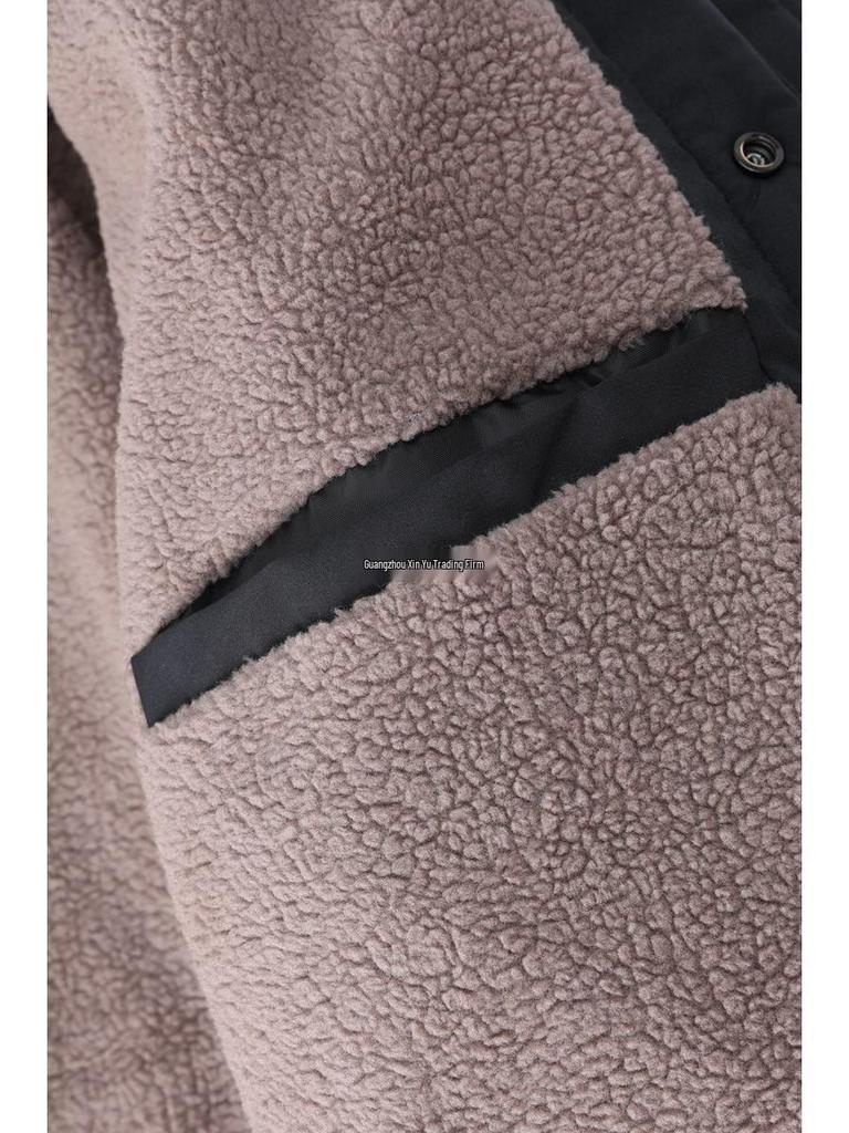 Men's Thickened Lambswool Cotton Jacket for Dad and Grandpa - Warm Winter Outerwear for Middle-Aged and Elderly.