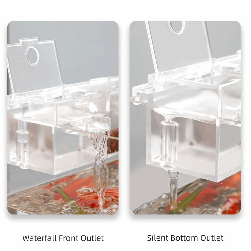 wall-mounted Waterfall Filter Box 3 in 1 Circulating Water Purifier Clean water cycle  for Home