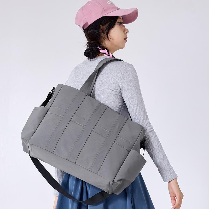 Women's Shoulder Bag Men's Crossbody Bag Solid Color Shopping Bag Large Capacity Travel Bag