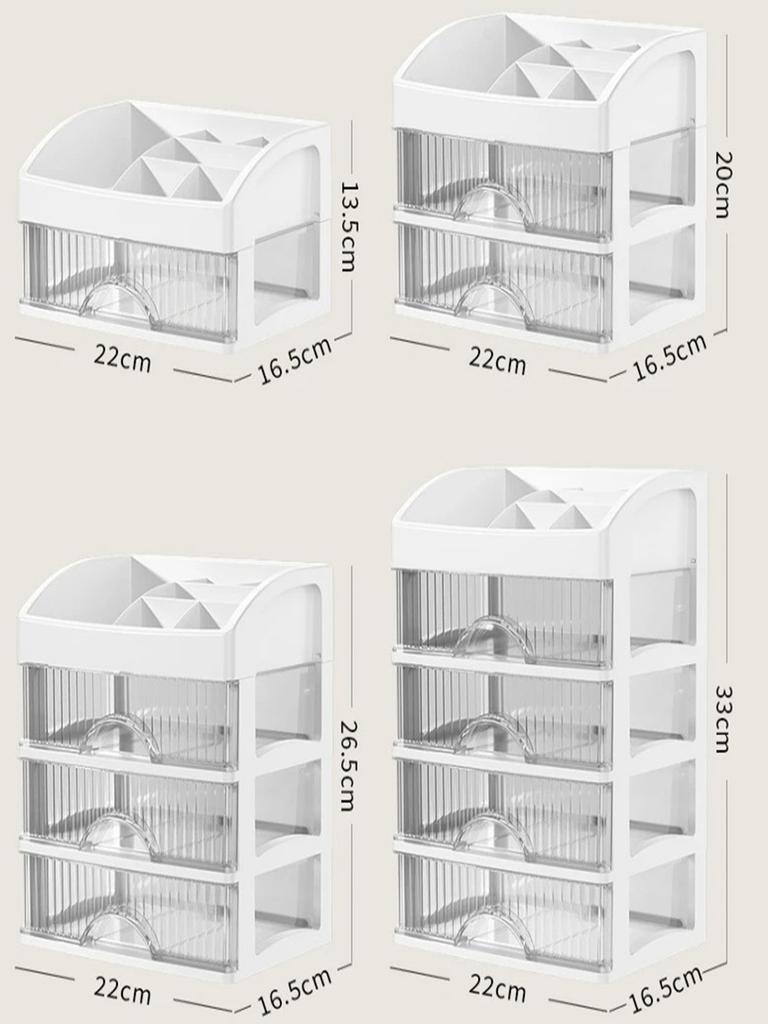 Organizér se zásuvkou s velkou kapacitou na make-up Úložný prostor na šperky a make-up Lak na nehty Rtěnka Péče o pleť Parfém Organizér Produkty na make-up