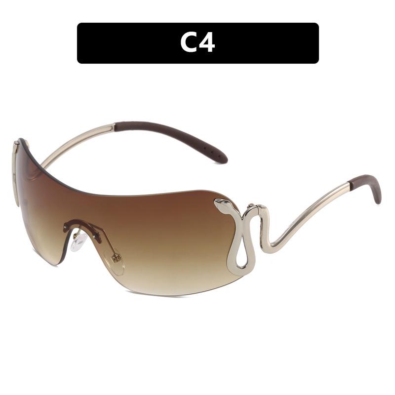 Cross-Border Spirit Snake Sunglasses 2023: Trendy Y2K Millennium European & American Style