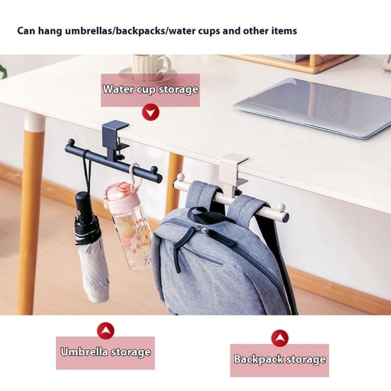 Adjustable Book Bag Hanger With Balanced Weight Distribution for Classrooms Home Office Storage
