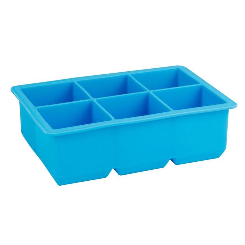 

Silicone Ice Cube Tray Large Square Ice Cube Maker Form Ice Cream Mould Bar Kitchen Tools Ice Ball Maker for Whiskey Cocktail синий